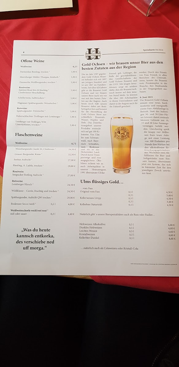 Menu - Herrenkeller photo 10