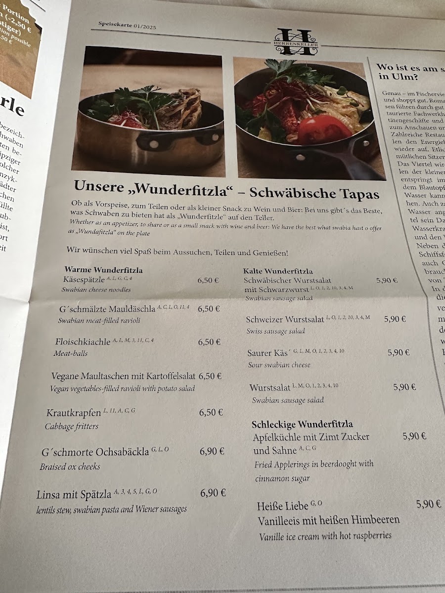 Menu - Herrenkeller photo 4