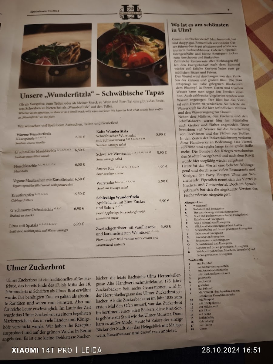 Menu - Herrenkeller photo 8